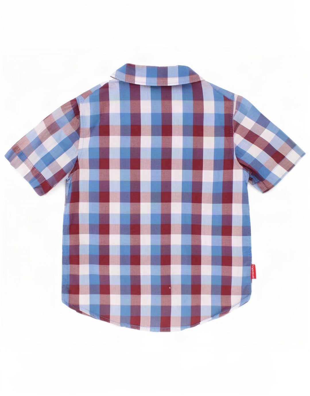 Wrangler Camisa de manga corta para niño 2-3 años Algodón a cuadros multicolor