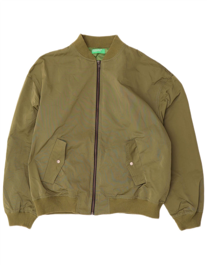 BENETTON Cazadora Bomber Niño 13-14 Años XL Verde Poliéster
