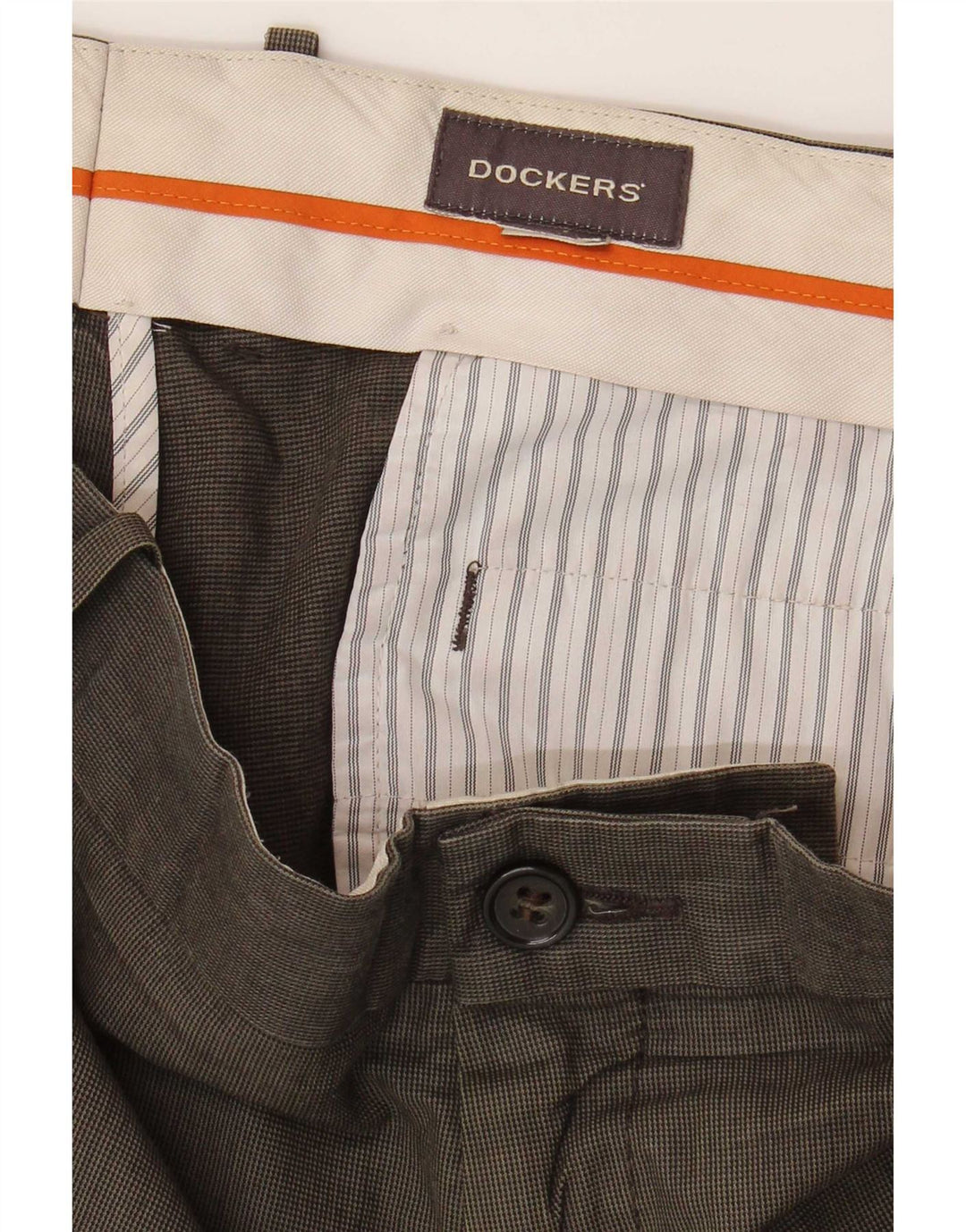 Dockers Pantalón chino recto para hombre W34 L28 Khaki Check