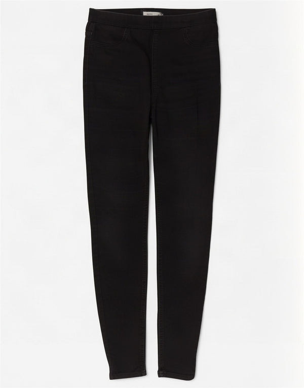 Marks & Spencer Jeans Jegging para Mujer UK 12 Medium W30 L29 Algodón Negro
