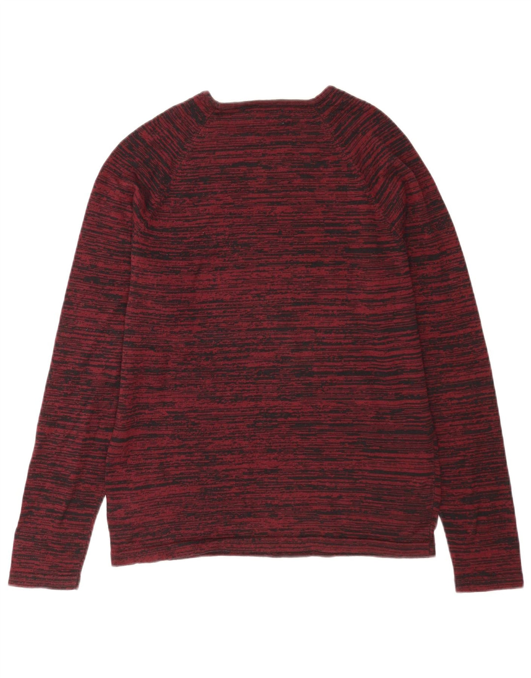 Jersey Jack & Jones Hombre con Cuello Redondo y Rayas Burdeos Medio