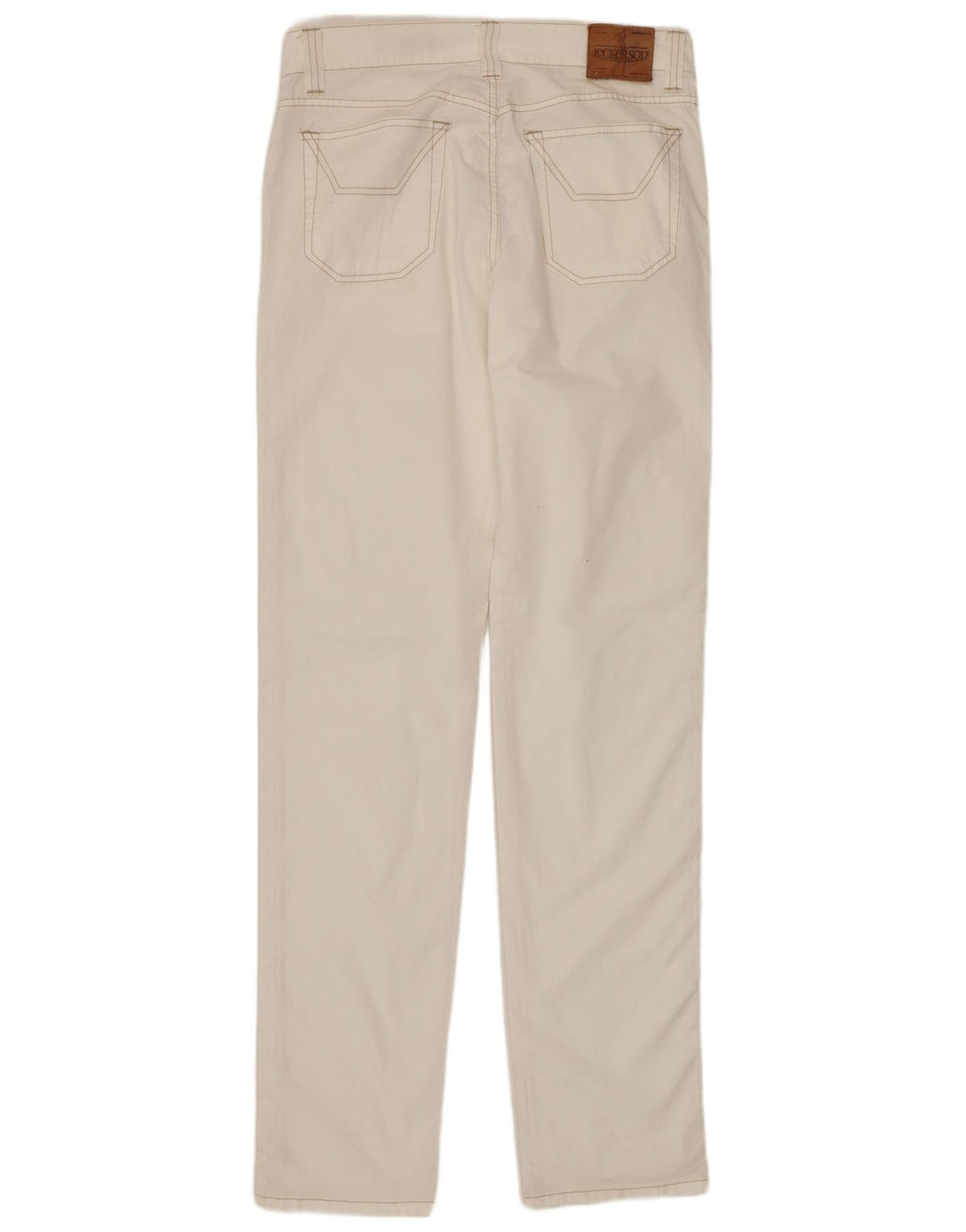 JECKERSON Vaqueros ajustados para mujer W31 L34 Algodón blanco