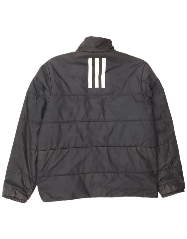 ADIDAS Chaqueta acolchada para hombre UK 40 Grande Poliéster negro