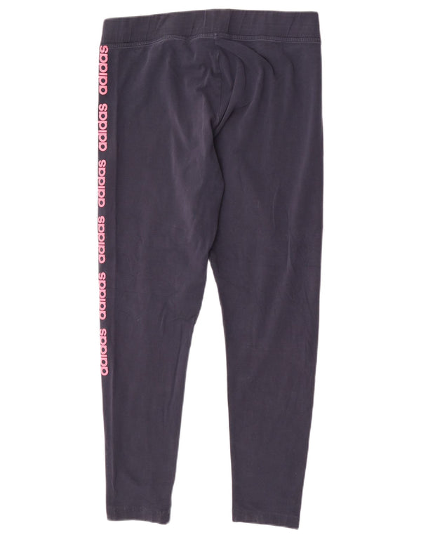 Adidas Leggings gráficos para mujer UK 40 XL Algodón azul marino
