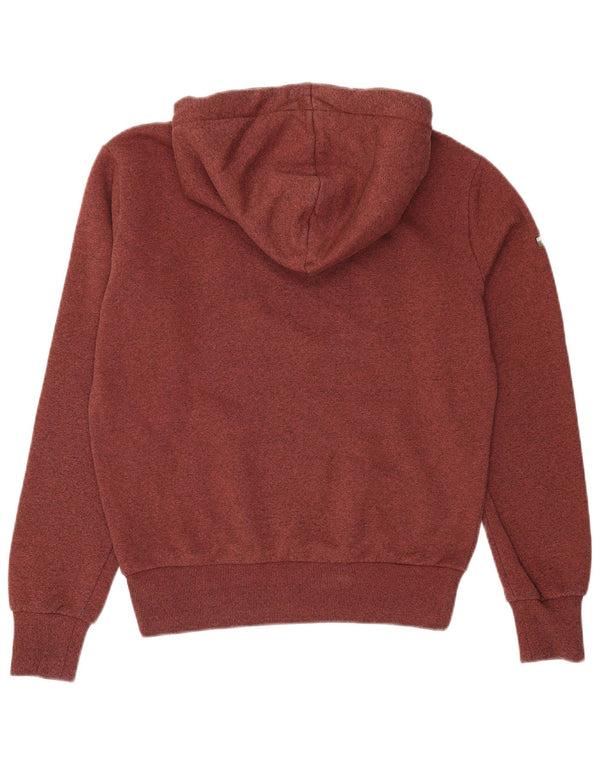 Superdry Jersey con capucha y corte holgado con estampado gráfico de algodón moteado en marrón pequeño para hombre