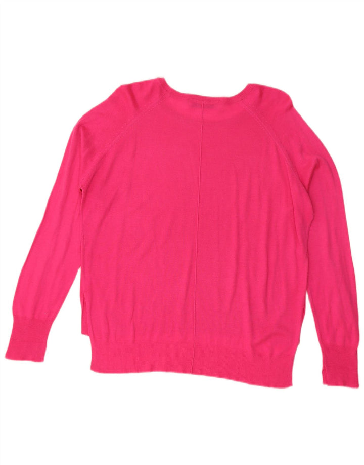 Zara Jersey oversize con cuello barco para mujer, talla 40, color rosa medio