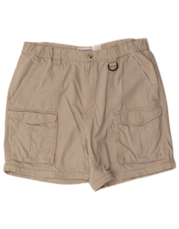 Columbia Pantalones cortos tipo cargo para hombre W36 Large Beige