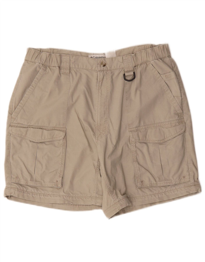 Columbia Pantalones cortos tipo cargo para hombre W36 Large Beige