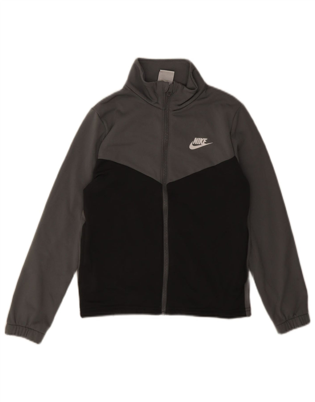 Nike - Chaqueta de chándal con gráfico para niños, 10-11 años, color gris medio