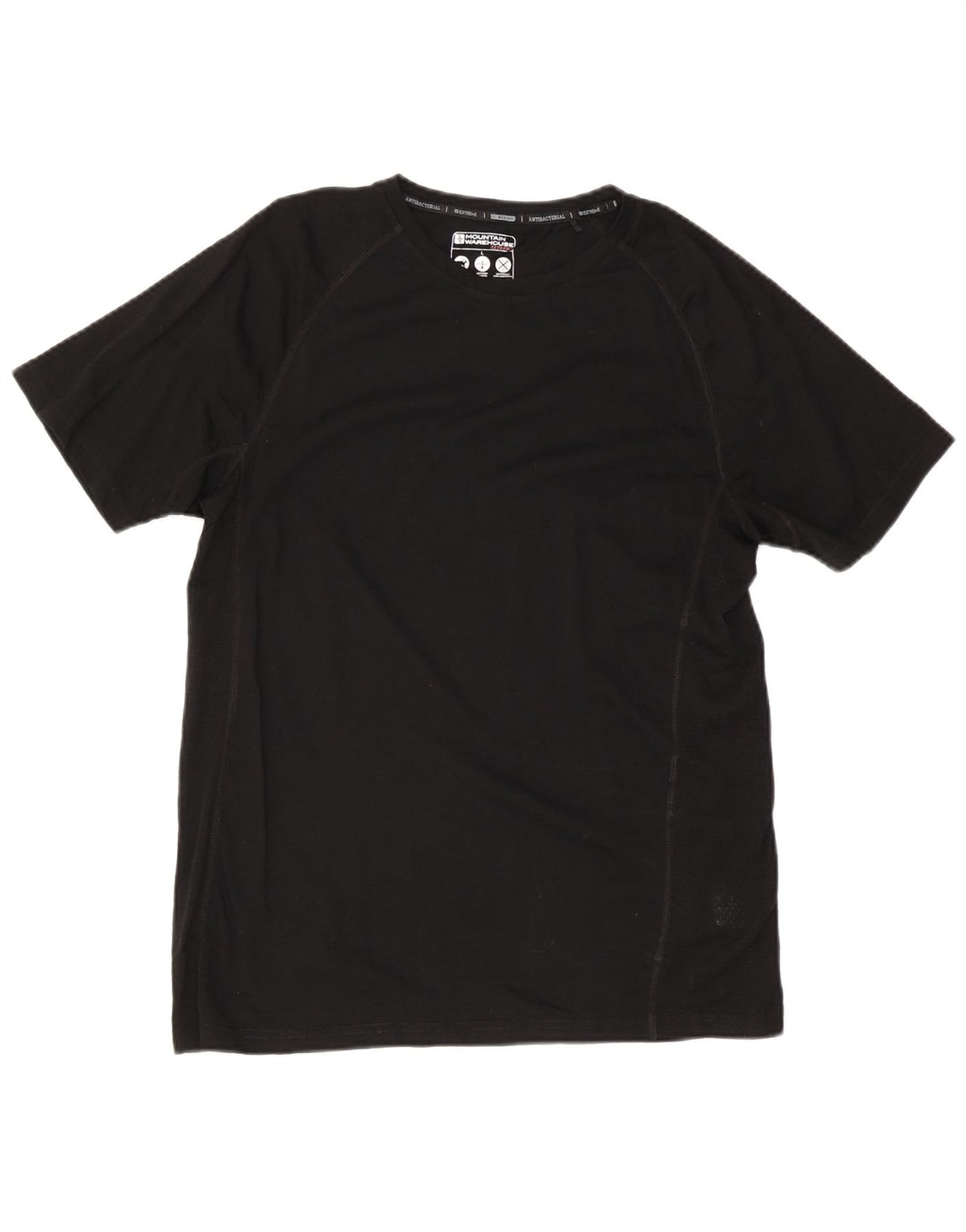 Camiseta para hombre Mountain Warehouse Top grande de lana negra