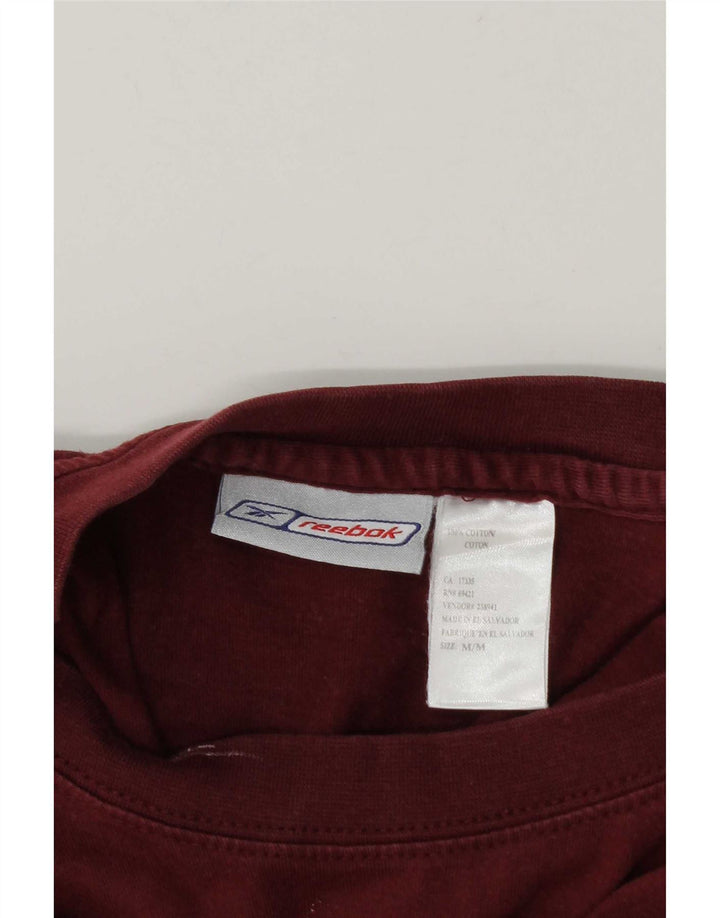 Camiseta Reebok Hombre Top Large Borgoña Algodón