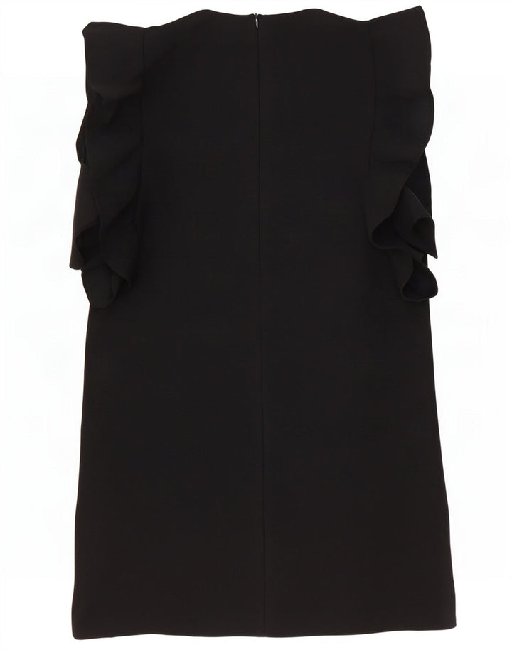 Zara Mujer Vestido Tubo Reino Unido 46 Grande Negro