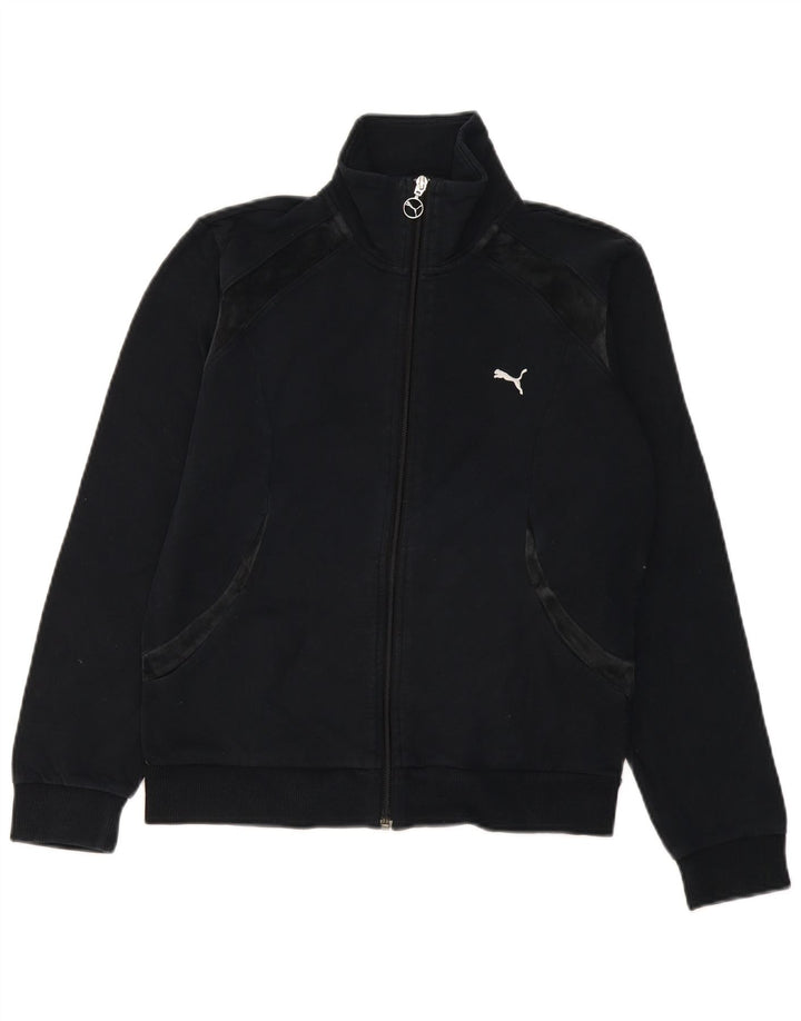 Puma - Chaqueta de chándal para mujer, talla 40, talla grande, algodón negro