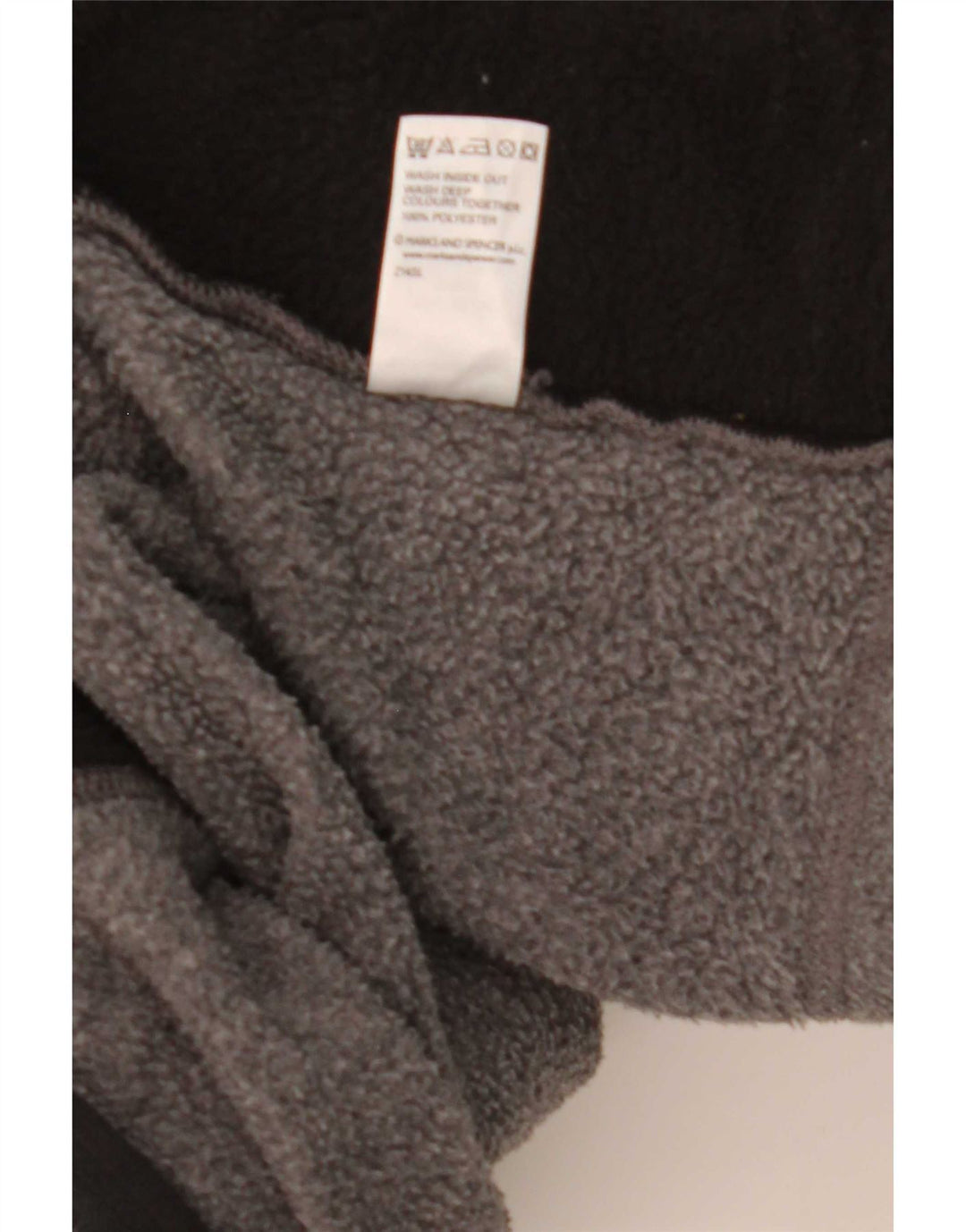 Marks & Spencer Chaqueta polar para hombre UK 38 Poliéster gris medio