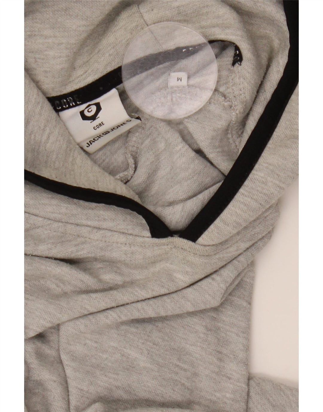 JACK & JONES Hombre Sudadera con capucha Jumper Gris Medio Algodón