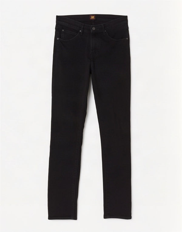 Lee Vaqueros Luke Slim Tapered para Hombre W34 L30 Algodón Negro