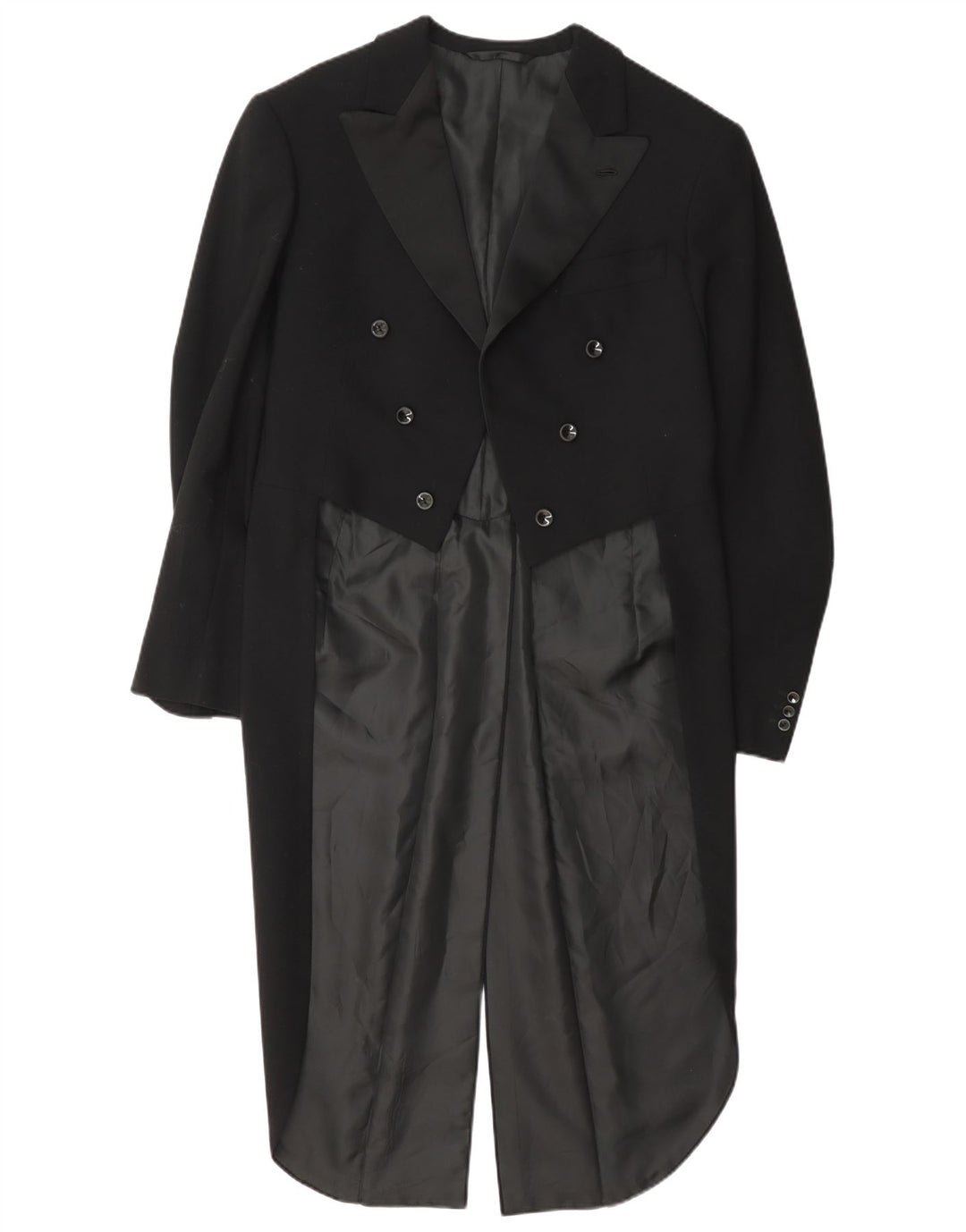 Vintage hombres Tailcoat Blazer chaqueta Reino Unido 36 pequeño negro