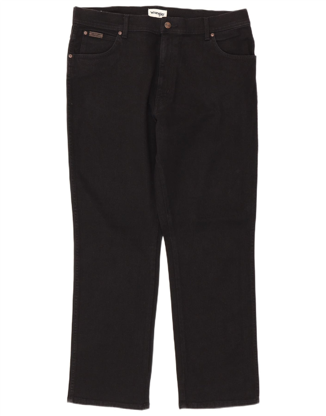 WRANGLER Vaqueros rectos Texas para hombre W38 L32 Algodón negro