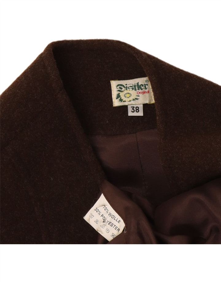 Distler Chaleco Trachten para mujer EU 38 Lana marrón medio