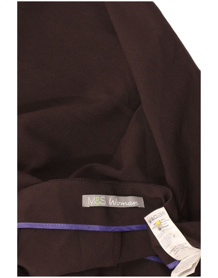 Pantalones Casual de Corte Acampanado para Mujer Marks & Spencer UK 12 Mediano W30 L29 Gris