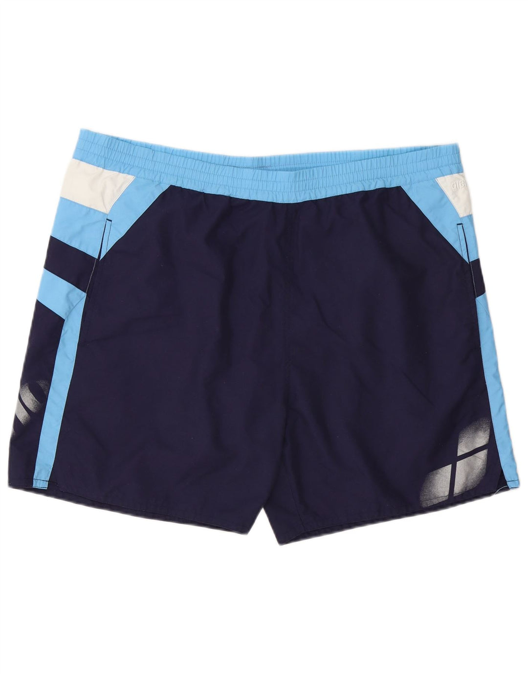 Arena Bañador para hombre, 2XL, azul marino, color block, poliéster