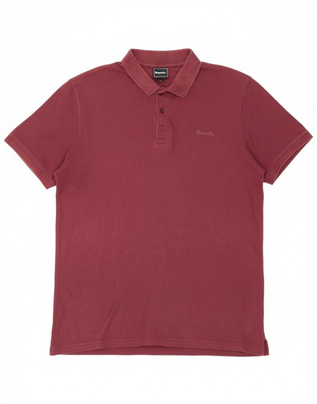 Polo Bench Hombre XL Algodón Burdeos