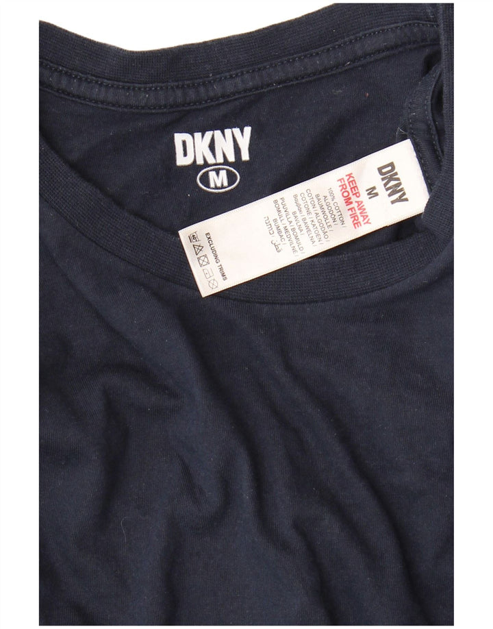 DKNY Camiseta para Hombre Top Medium Azul Marino Algodón