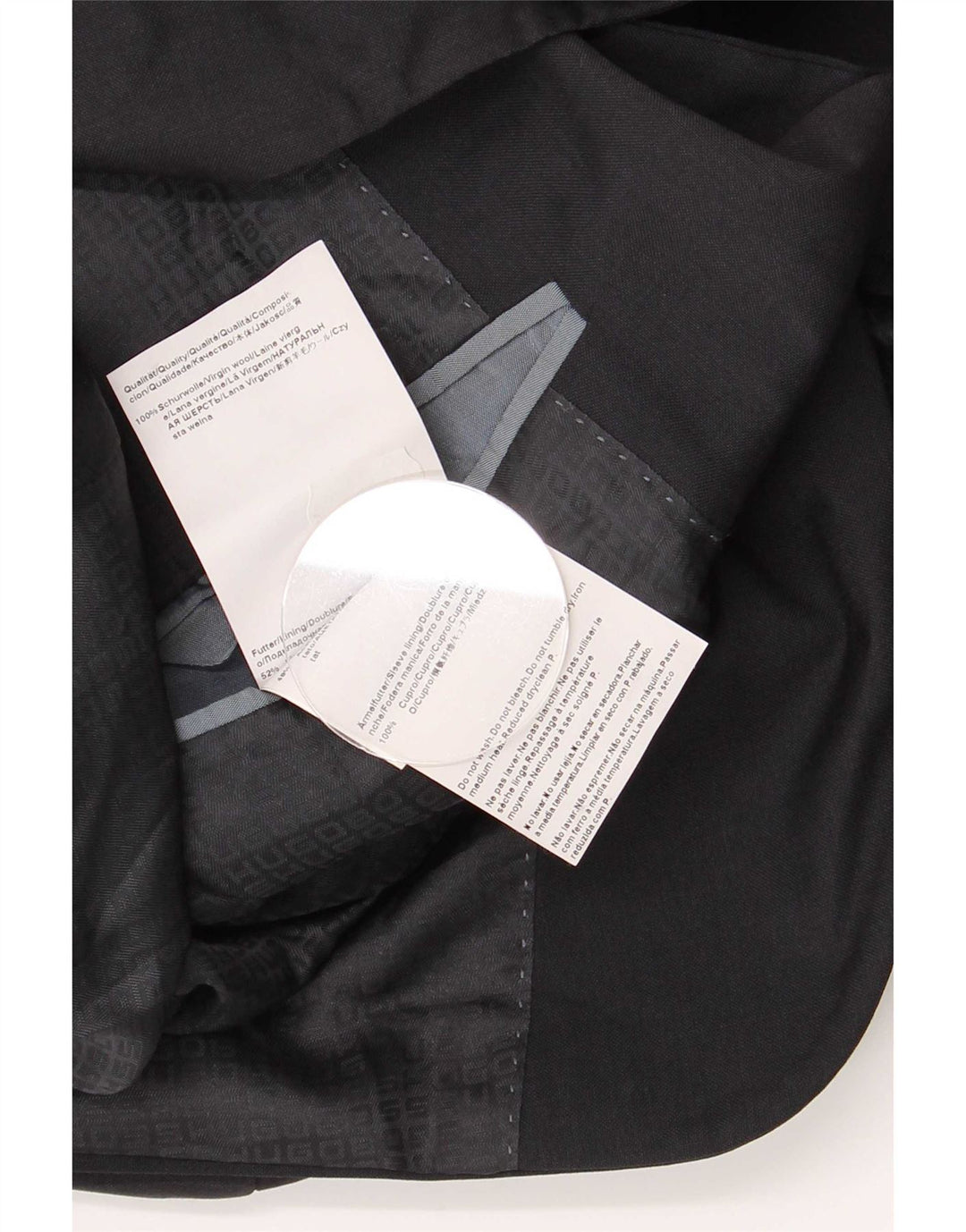 Hugo Boss Chaqueta tipo blazer de 2 botones para hombre EU 48 Mediana Lana virgen azul marino