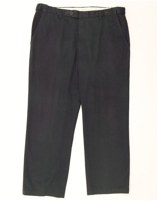 Marks & Spencer Pantalón chino recto azul Harbor para hombre W38 L29 Azul marino