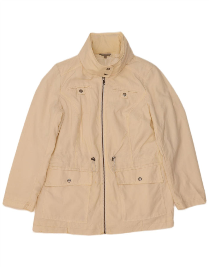 Marks & Spencer Chaqueta utilitaria con capucha para mujer UK 46 Large Off White