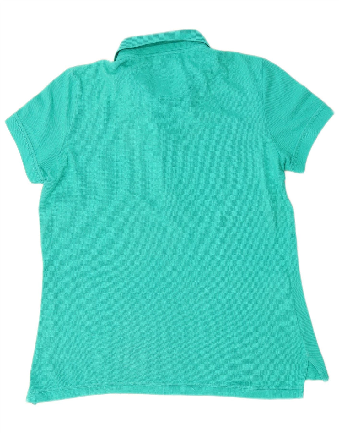 LACOSTE Polo de mujer talla 42 grande algodón turquesa