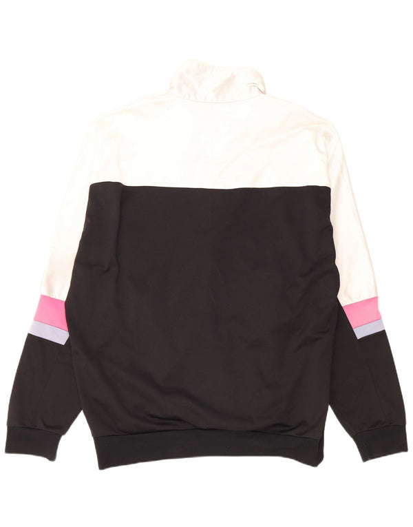 Asics - Chaqueta de chándal gráfica para mujer, talla 40, XL, color blanco