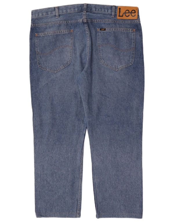 Vaqueros rectos ajustados Rider para hombre Lee W38 L27 algodón azul