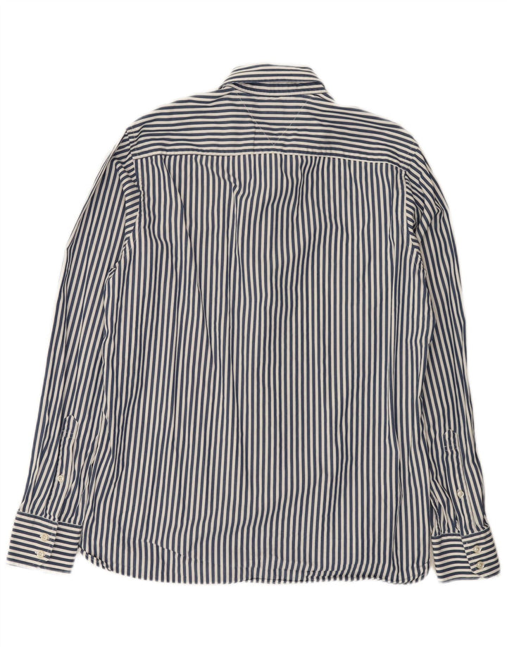 Camisa Tommy Hilfiger Hombre Algodón Rayas Azul Medio