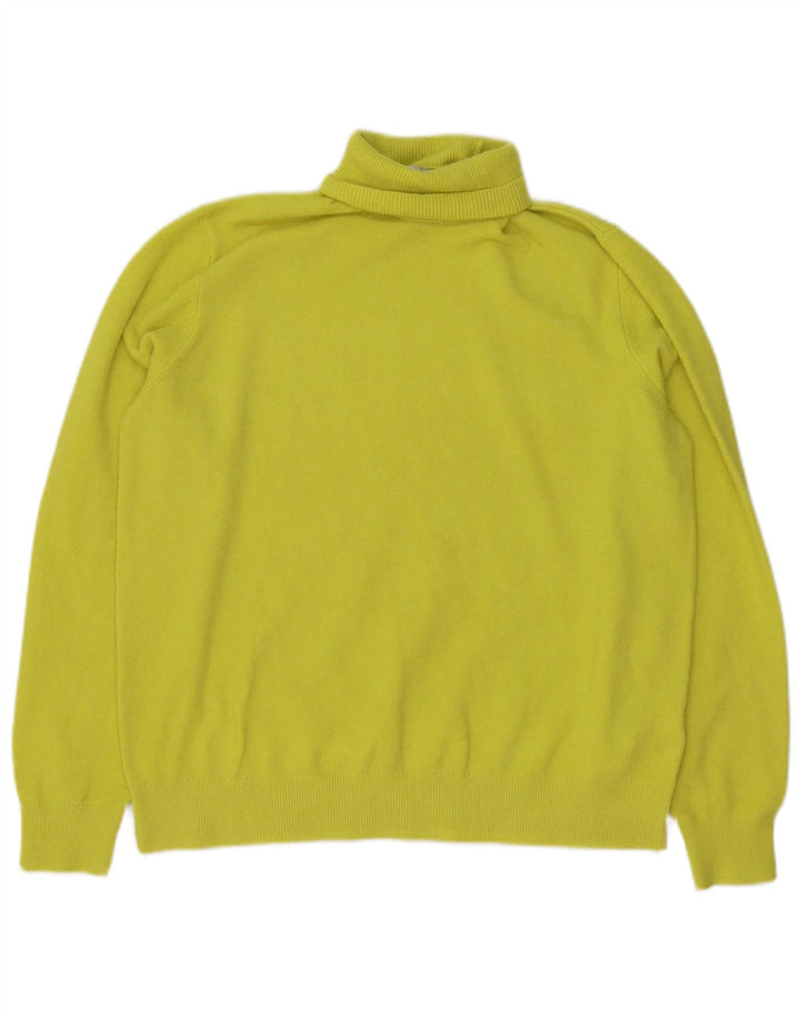 Marks & Spencer Jersey con cuello vuelto para hombre Poliéster verde medio