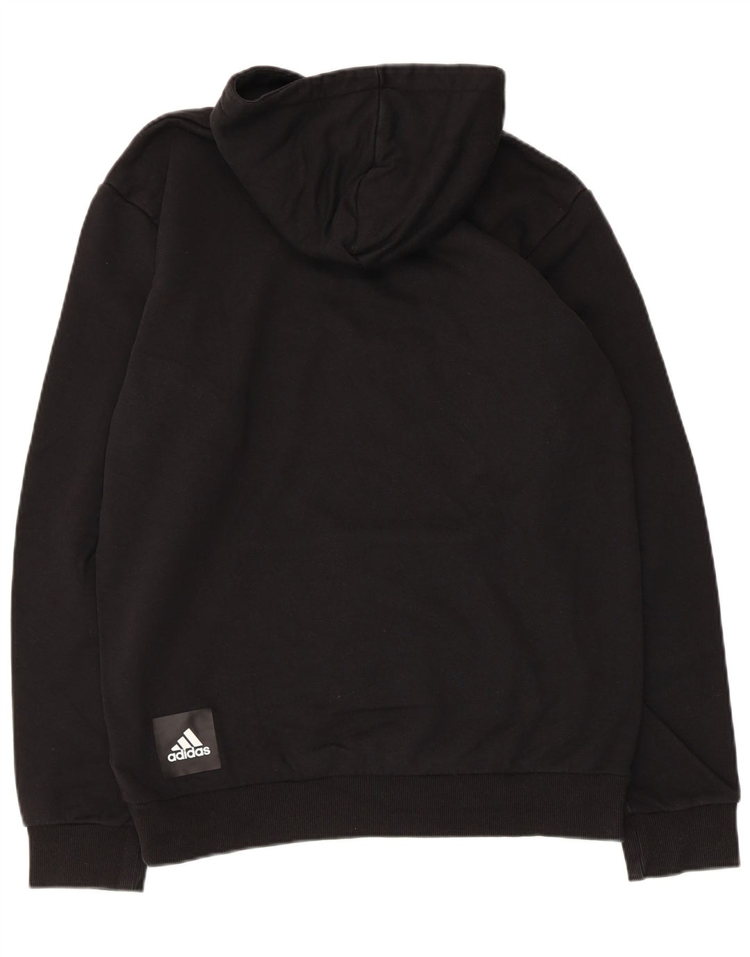 ADIDAS Hombre Sudadera con capucha Jumper Medium Negro Algodón