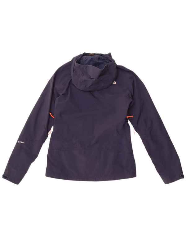 The North Face Chaqueta impermeable con capucha Hyvent para mujer UK 10 Small Azul marino Nylon