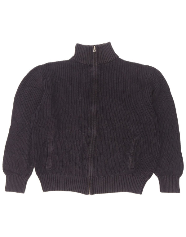 Marks & Spencer Mens Cardigan Sweater Medium Navy Blue Cotton