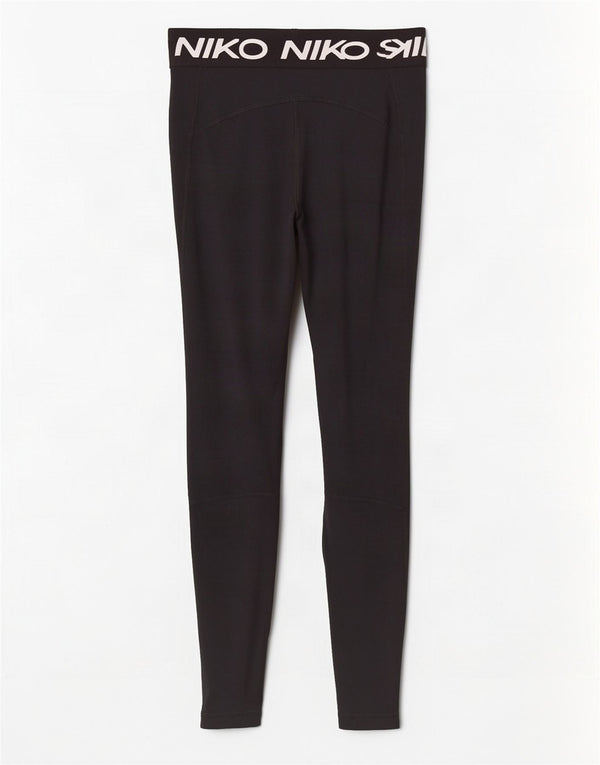 Nike Leggings Dri Fit Graphic para mujer UK 8 Small Poliéster negro