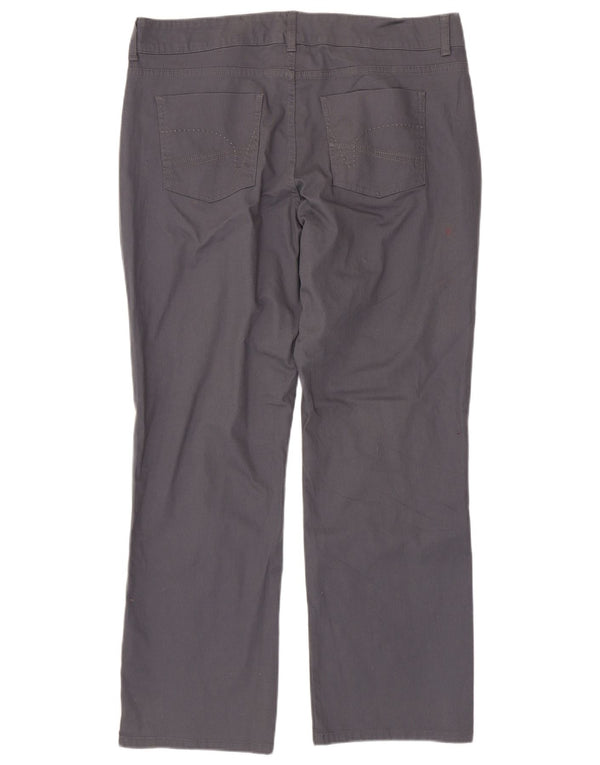 Lee Pantalones casuales rectos para mujer US 18 2XL W38 L31 Algodón gris