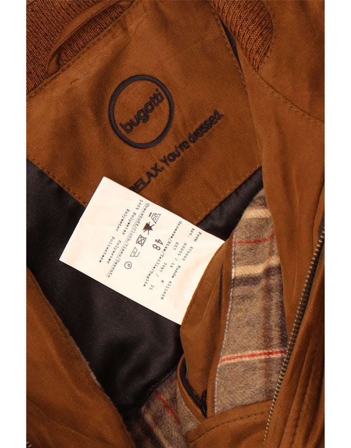 Bugatti Chaqueta Bomber Hombre IT 48 Poliéster Marrón Medio