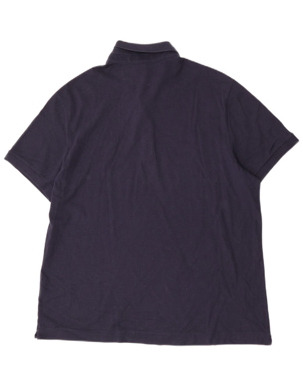 Lacoste Polo de ajuste regular para hombre talla 7 2XL algodón azul marino