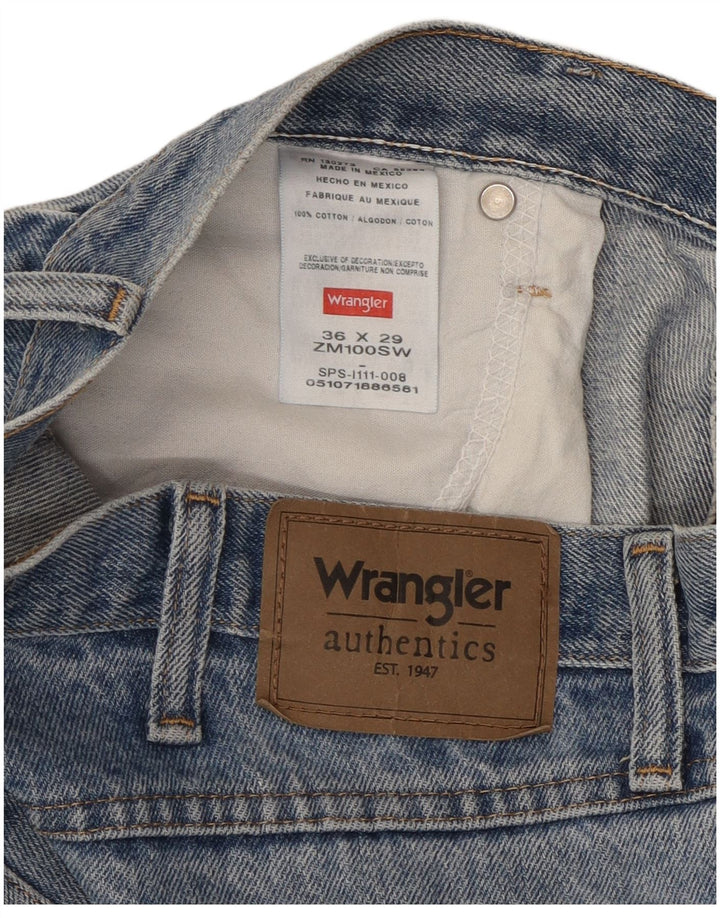 Wrangler Vaqueros rectos para hombre W36 L29 Algodón azul