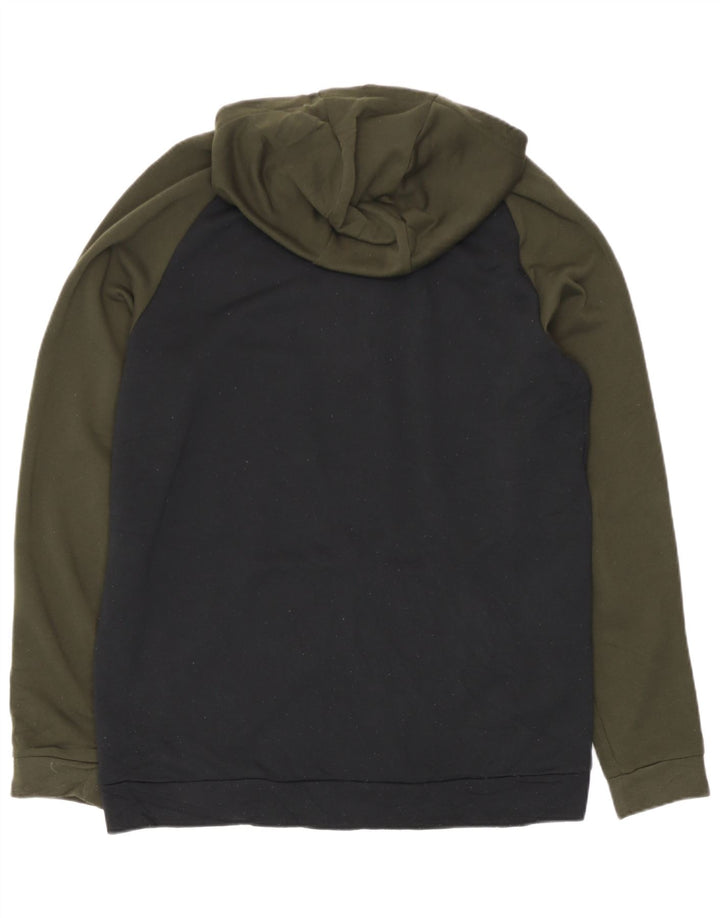 Nike - Sudadera con capucha y cremallera para hombre, talla grande, color negro, poliéster