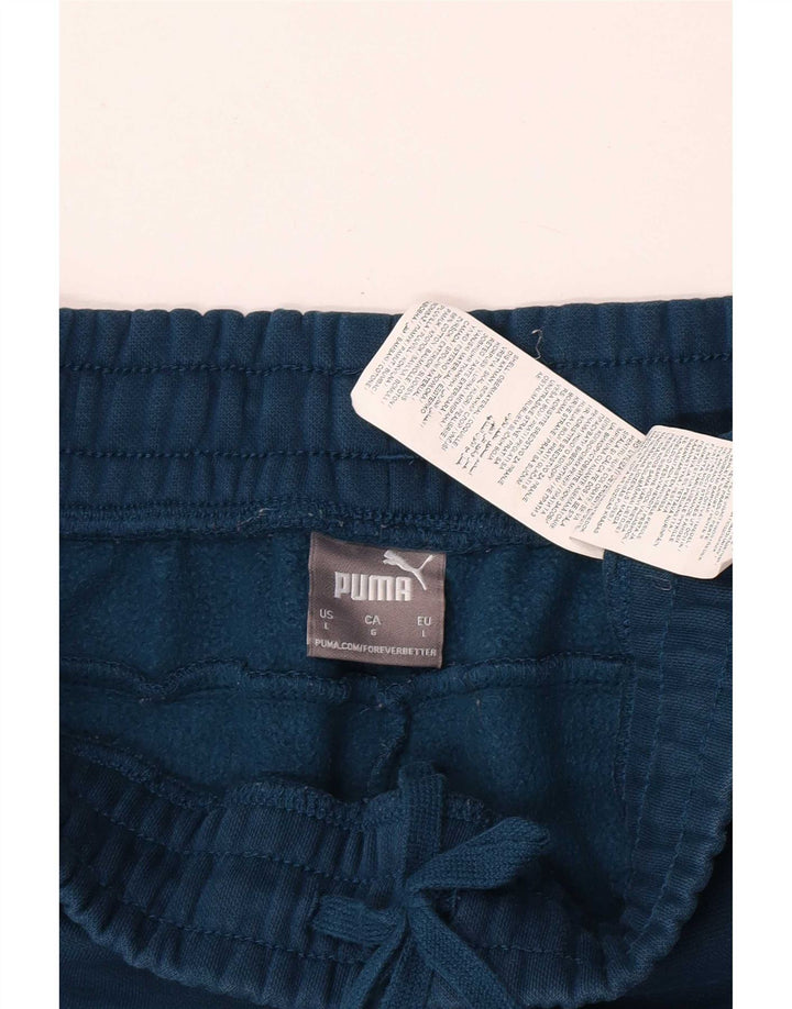 Puma Pantalones De Chándal Para Hombre Joggers Large Azul Algodón