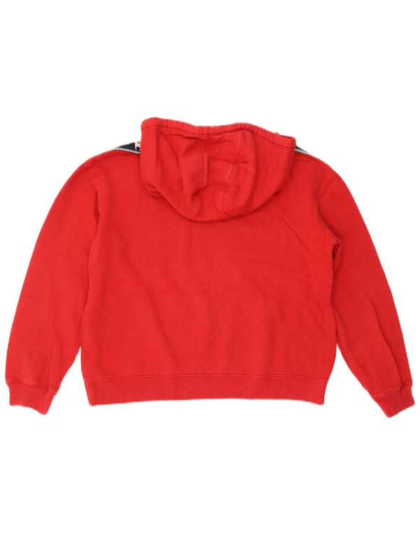 Champion Sudadera con capucha gráfica para mujer UK 44 Algodón color block mediano rojo