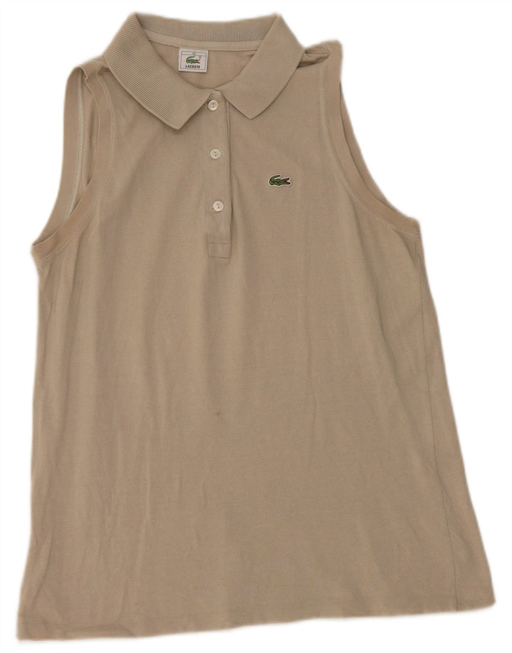 Lacoste Polo Sin Mangas Para Mujer EU 42 Grande Gris