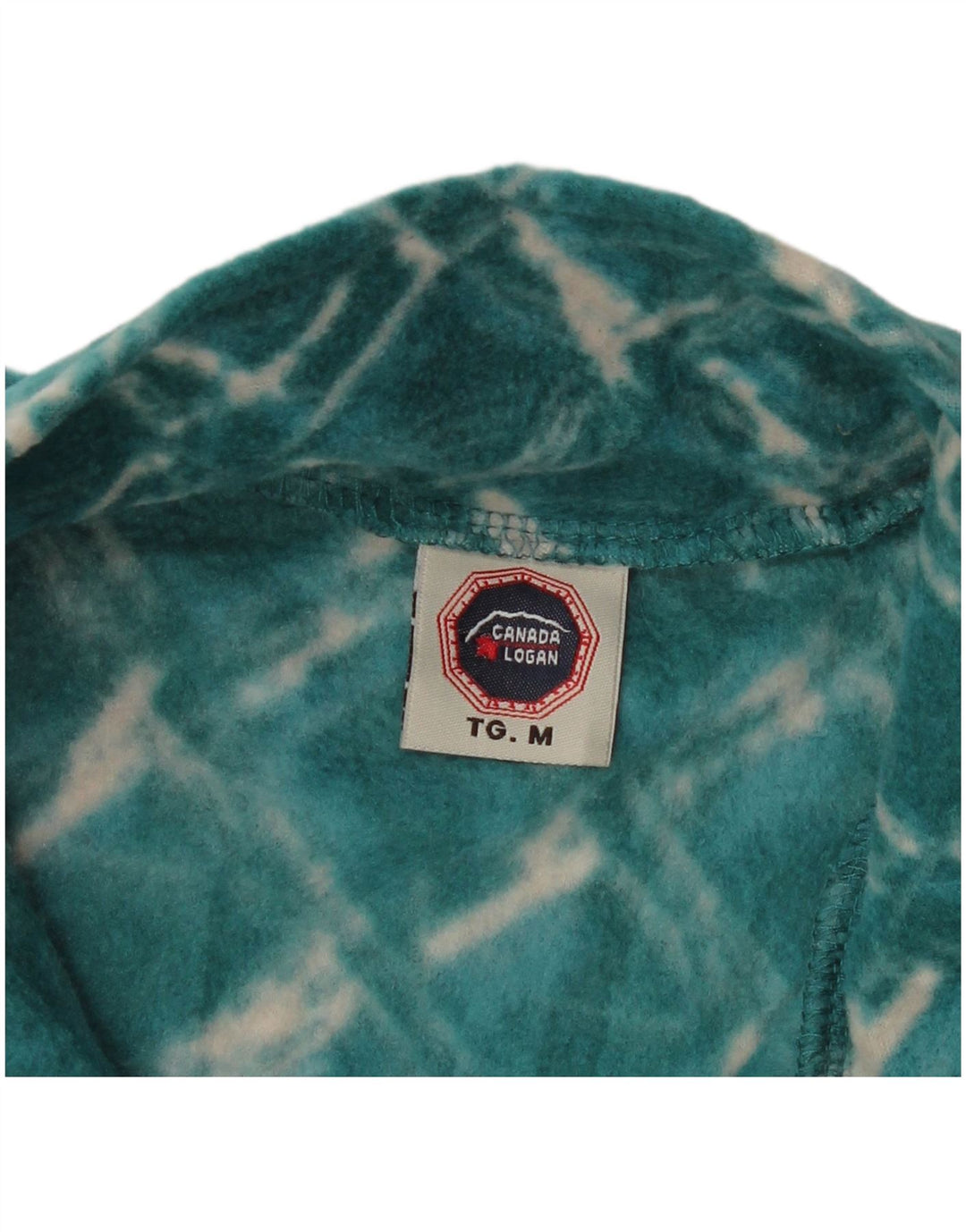 CANADA LOGAN Chaqueta polar para mujer UK 14 Poliéster a cuadros verde medio