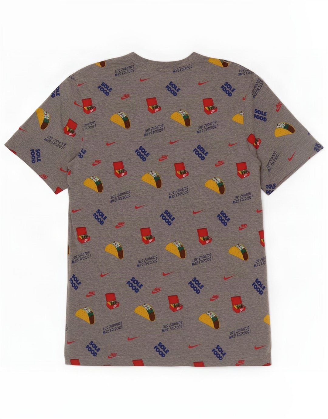 Nike - Camiseta gráfica para hombre, parte superior de algodón gris medio
