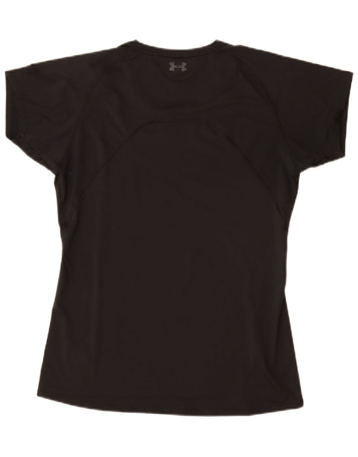 UNDER ARMOUR Camiseta Heat Gear para mujer Top UK 14 Mediano Negro Poliéster